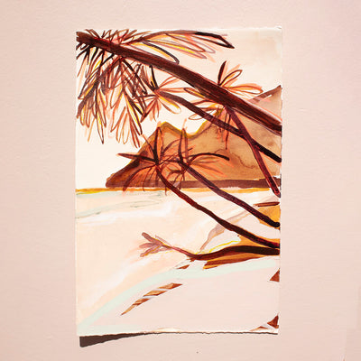 Beach Days - Original Artwork on Paper by Jen Sievers