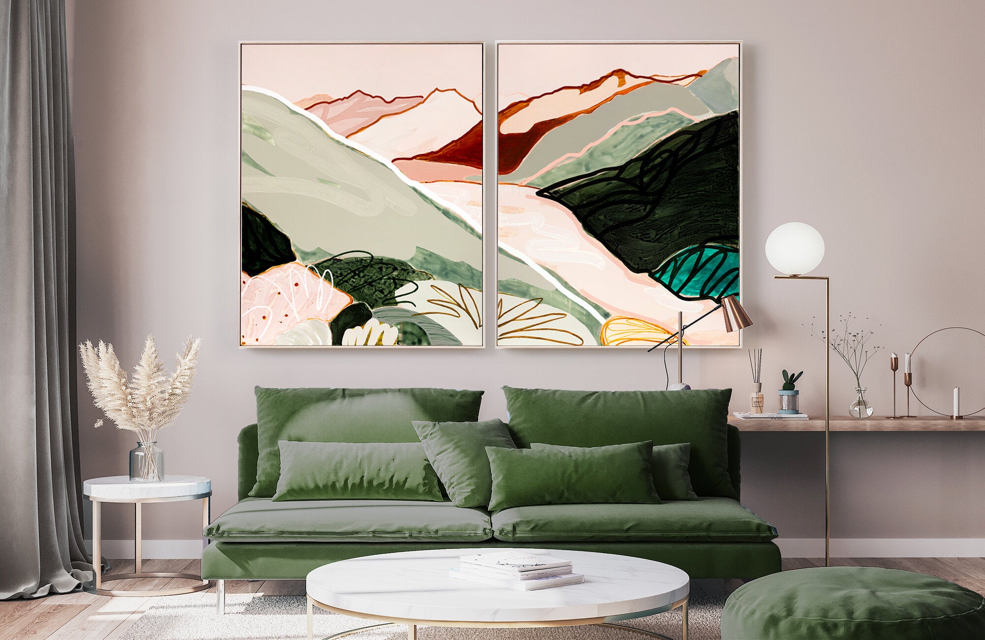 Walking in the Sky diptych (Cheakamus Lake, Whistler, Canada) - Limited Edition Print