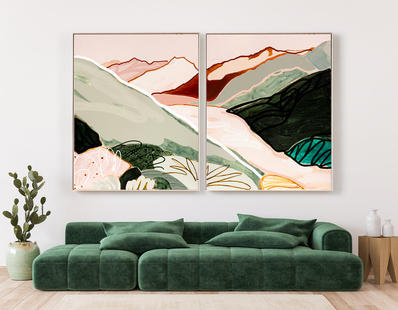 Walking in the Sky diptych (Cheakamus Lake, Whistler, Canada) - Limited Edition Print