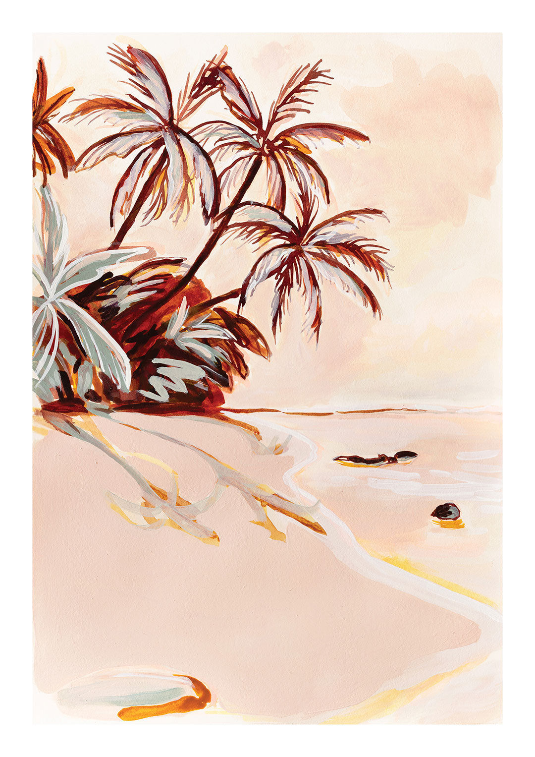 Waters Edge Art Print A4