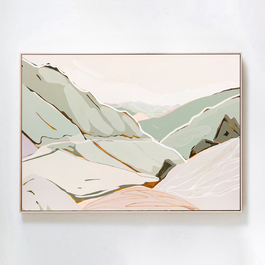 We Dream of Freedom (Skippers Canyon) - Original Artwork on Canvas by Jen Sievers