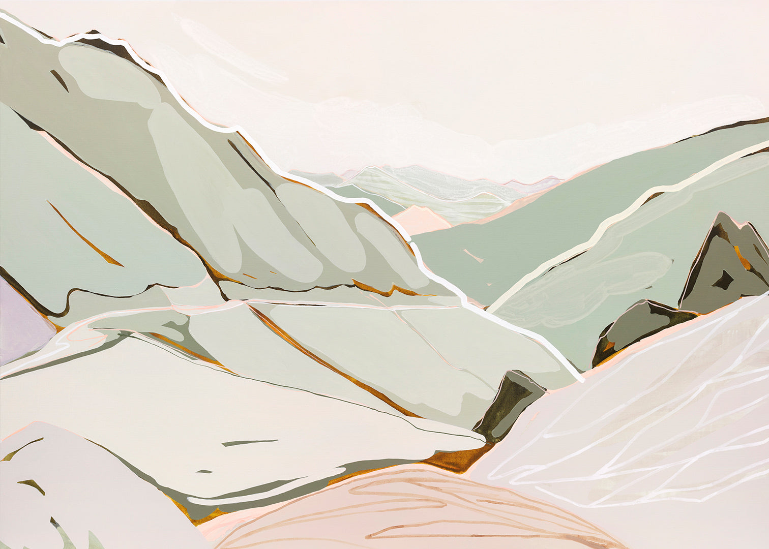 We Dream of Freedom (Skippers Canyon) - Original Artwork on Canvas by Jen Sievers