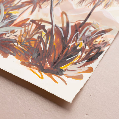 Palm Tree Love - Original Artwork on Paper by Jen Sievers