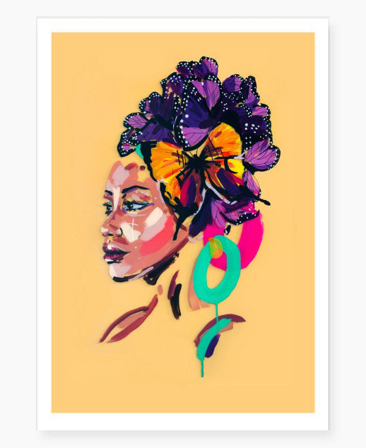 She Tames the Spirits' Art Print A4