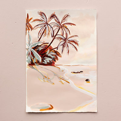 Waters Edge - Original Artwork on Paper by Jen Sievers